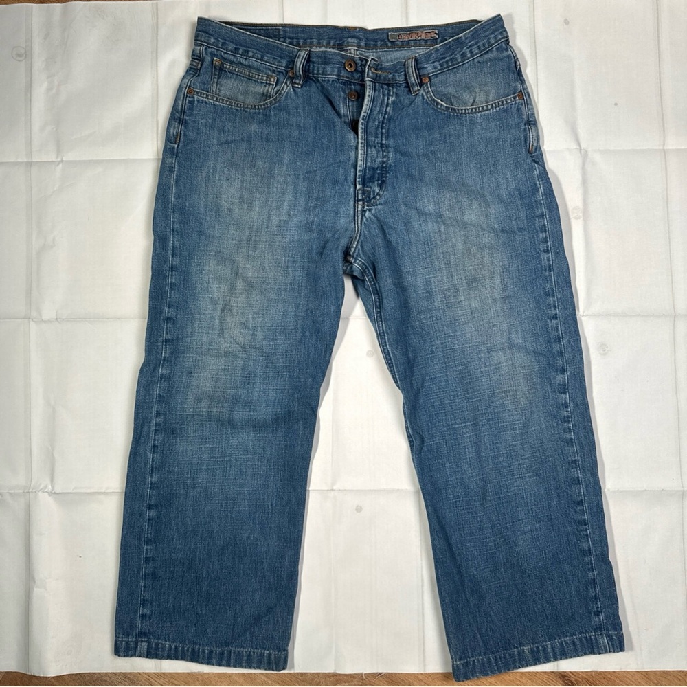 Volcom Jeans Mens 34x24 Hemmed Skate Baggy Vintage Y2K 2000s